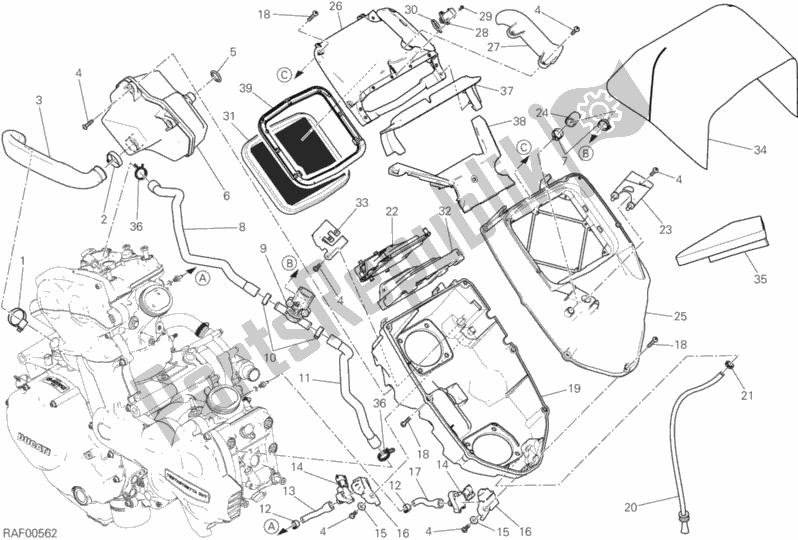 Todas las partes para Consumo de Ducati Multistrada 1200 S D-air 2017